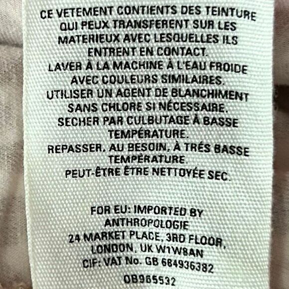 Anthropologie Utility Pants Women's Sz 32 Belted Ankle Length Leopard Print NWOT - Picture 11 of 11